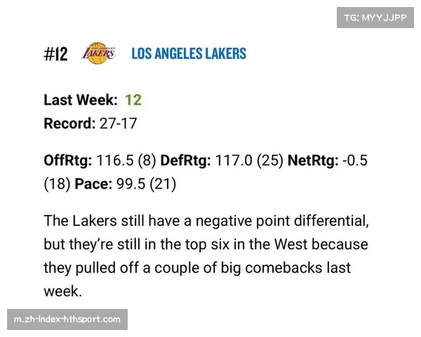 官方战力榜马刺蝉联榜首，雷霆反超活塞湖人重返前十